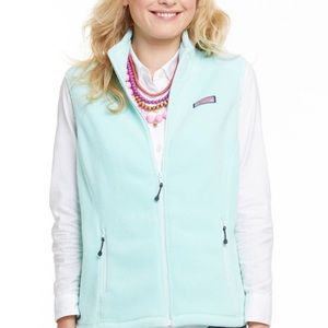 vineyard vines teal vest size large